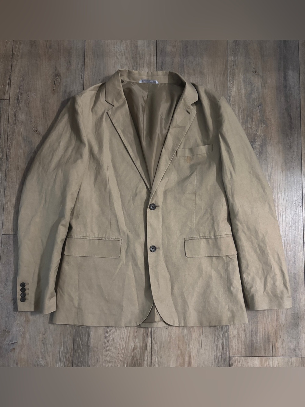 Gap Blazer Mens Medium Khaki Cotton Sport Coat 2 Button Casual Jacket